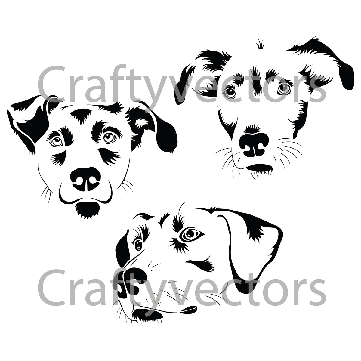 Mutt Dog Vector – Crafty Vectors