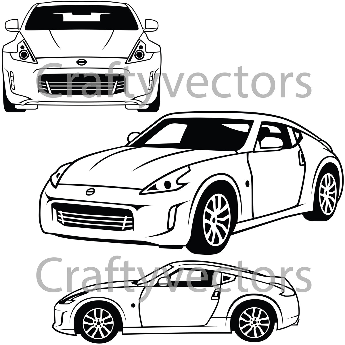 Nissan 370Z Vector – Crafty Vectors