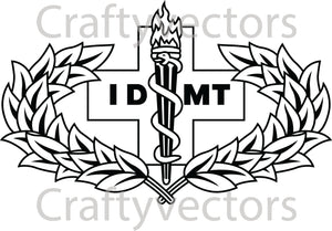 Air Force IDMT Badge Vector File