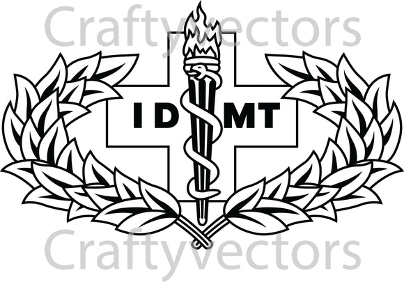 Air Force IDMT Badge Vector File