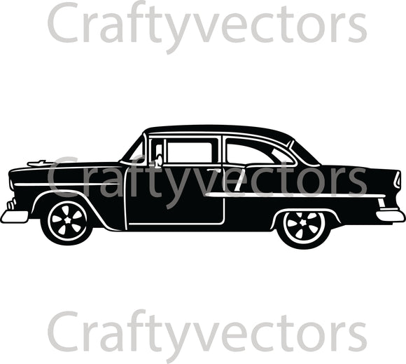 Chevrolet Bel Air 1956 Vector CNC