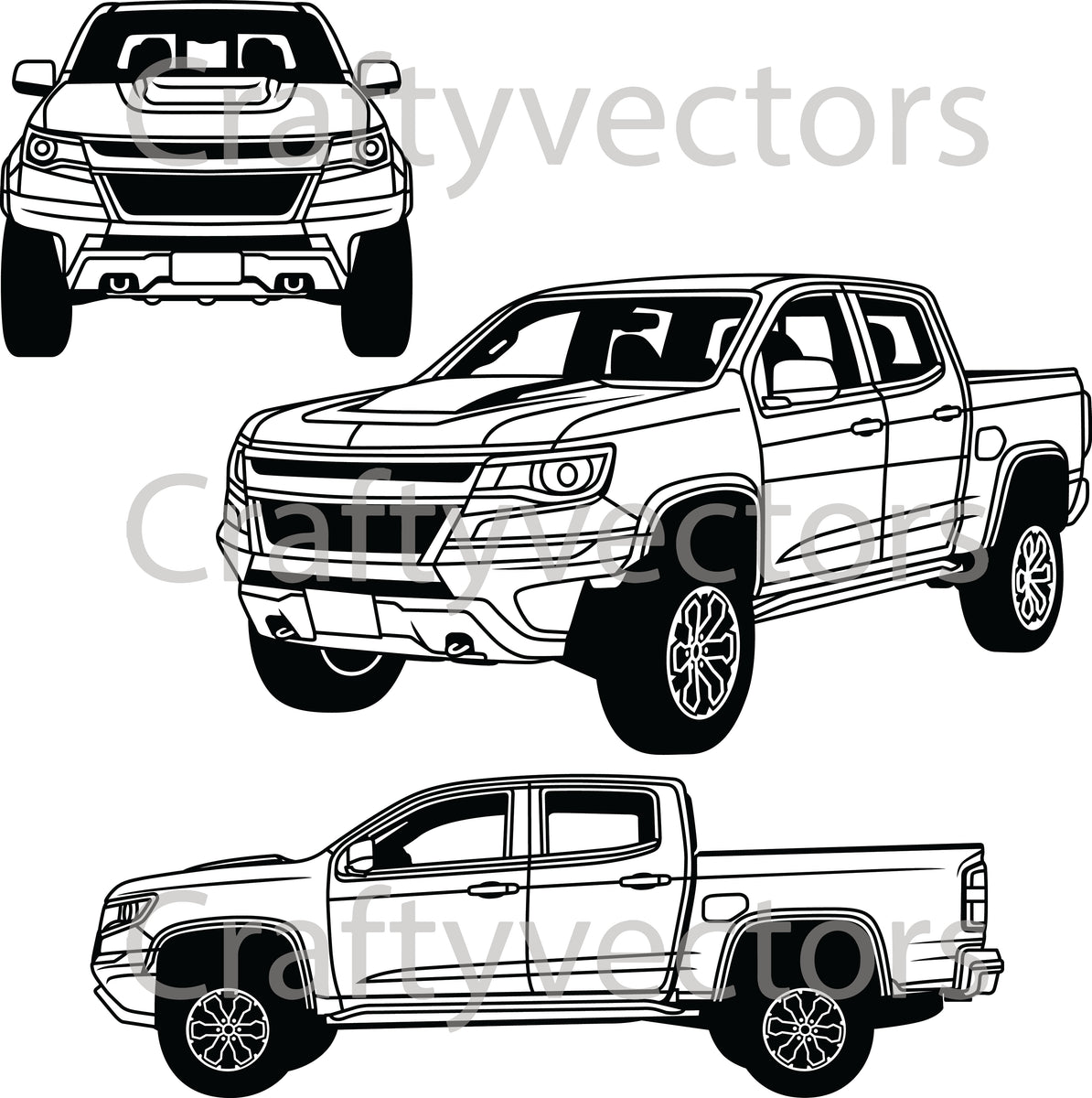 Chevrolet Colorado ZR2 2020 Vector Crafty Vectors