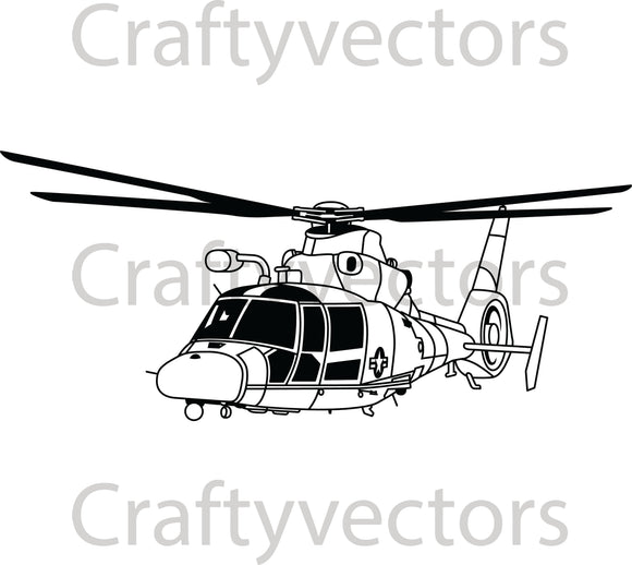 Coast Guard Helicopter Vector File Crafty Vectors