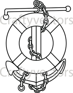 Coast Guard Marine Safety Specialist Deck Collar Vector