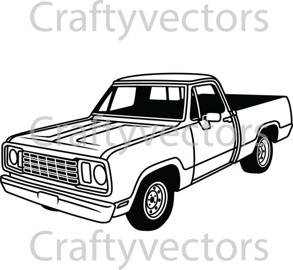 Dodge D150 1978 Vector