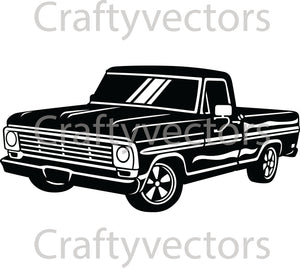 Ford F100 1968 Vector