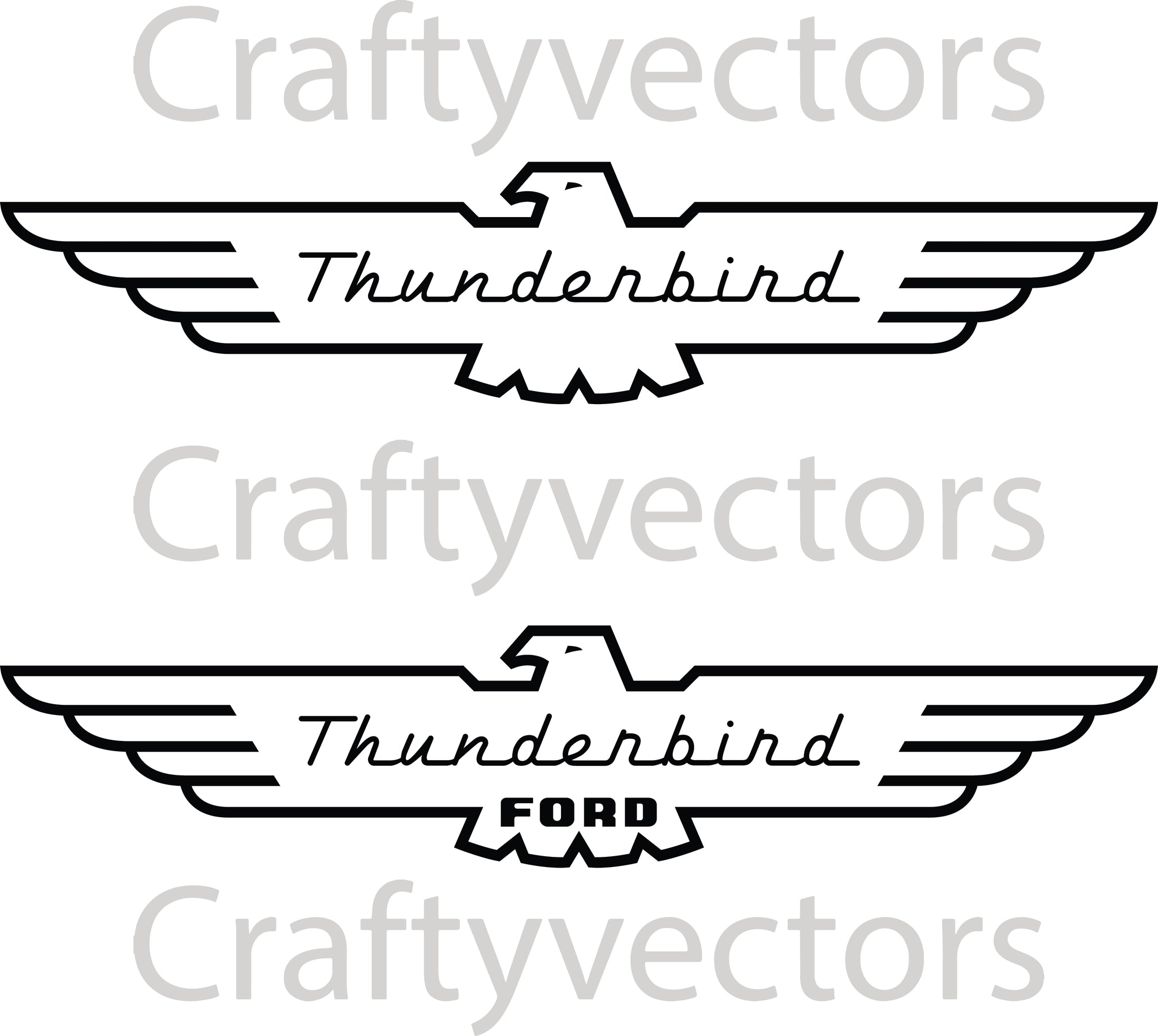 ZIC Motorsports 1957 Ford Thunderbird Emblem Badge Heavy Duty
