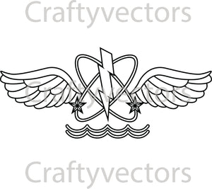 Navy Aircrewman Rating Vector File