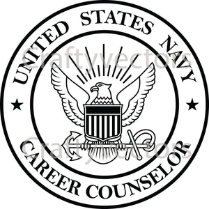 Navy Career Counselor Badge Vector File (Copy)