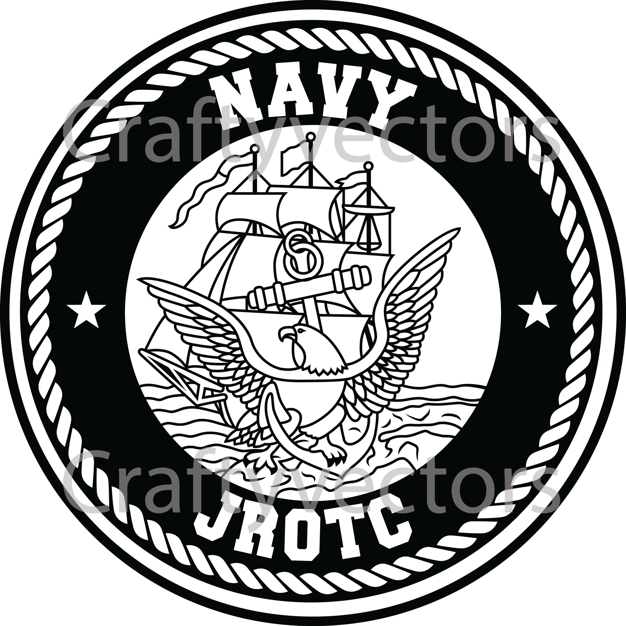 Navy JROTC Logo Vector File – Crafty Vectors