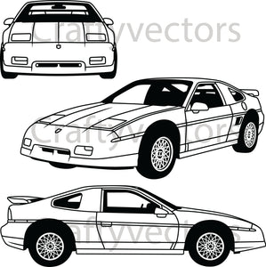Pontiac Fiero GT 1987 Vector