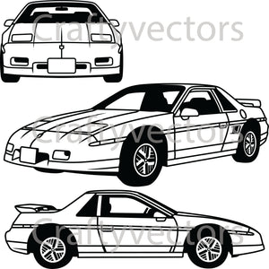 Pontiac Fiero GT 1985 Vector