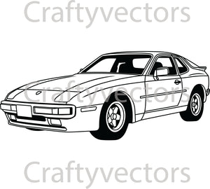 Porsche 944 Vector