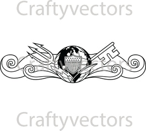 Coast Guard Intelligence Professional Badge Vector File