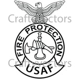 Air Force Fire Protection Badge Vector File