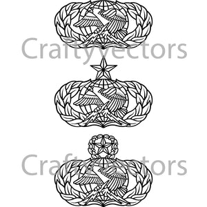 Air Force Logistics Badge Vector File