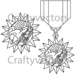 Air Medal Vector File