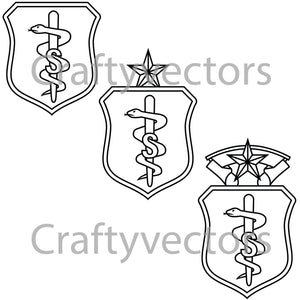 Air Force Biomedical Sciences Corps Insignia Vector File
