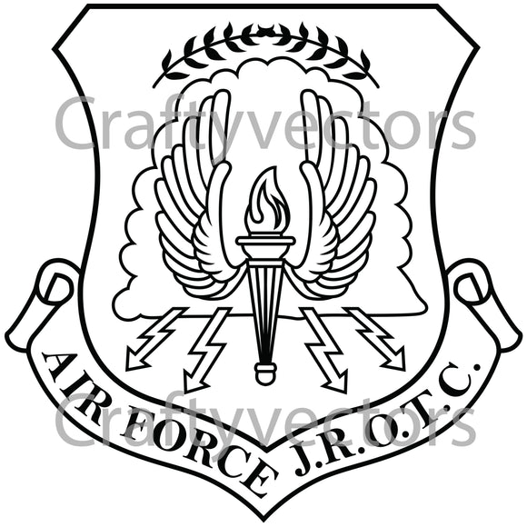 Air Force JROTC Badge Vector File