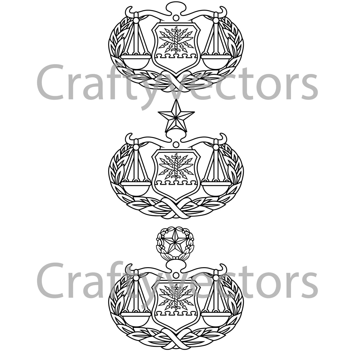 Air Force Judge Advocate General Badge Vector File – Crafty Vectors