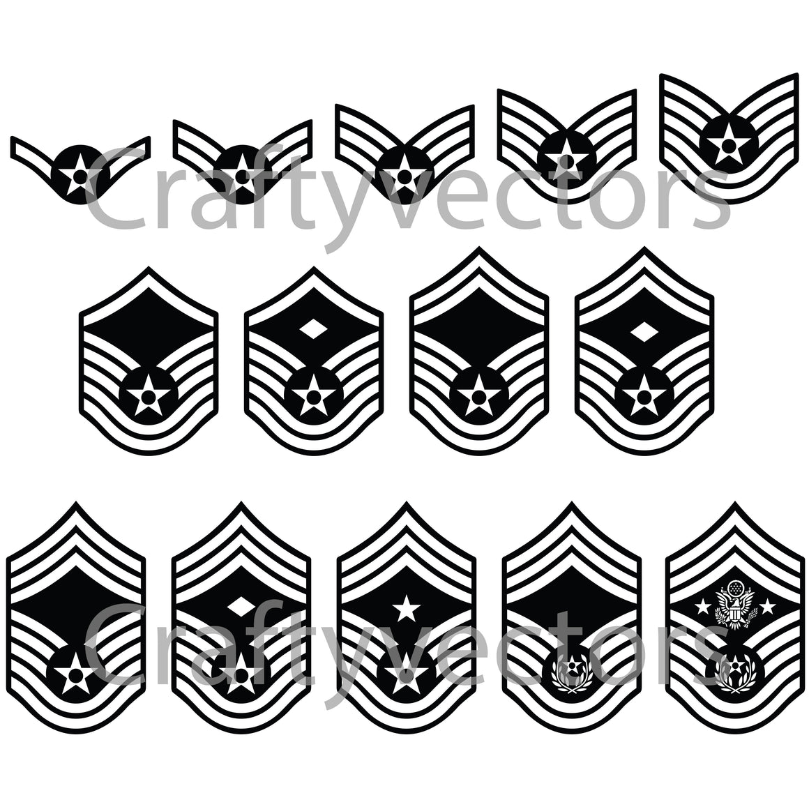 air-force-ranks-vector-file-crafty-vectors