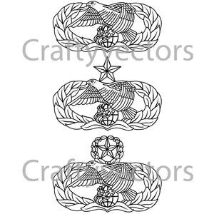 Air Force Transportation Badge Badge Vector File