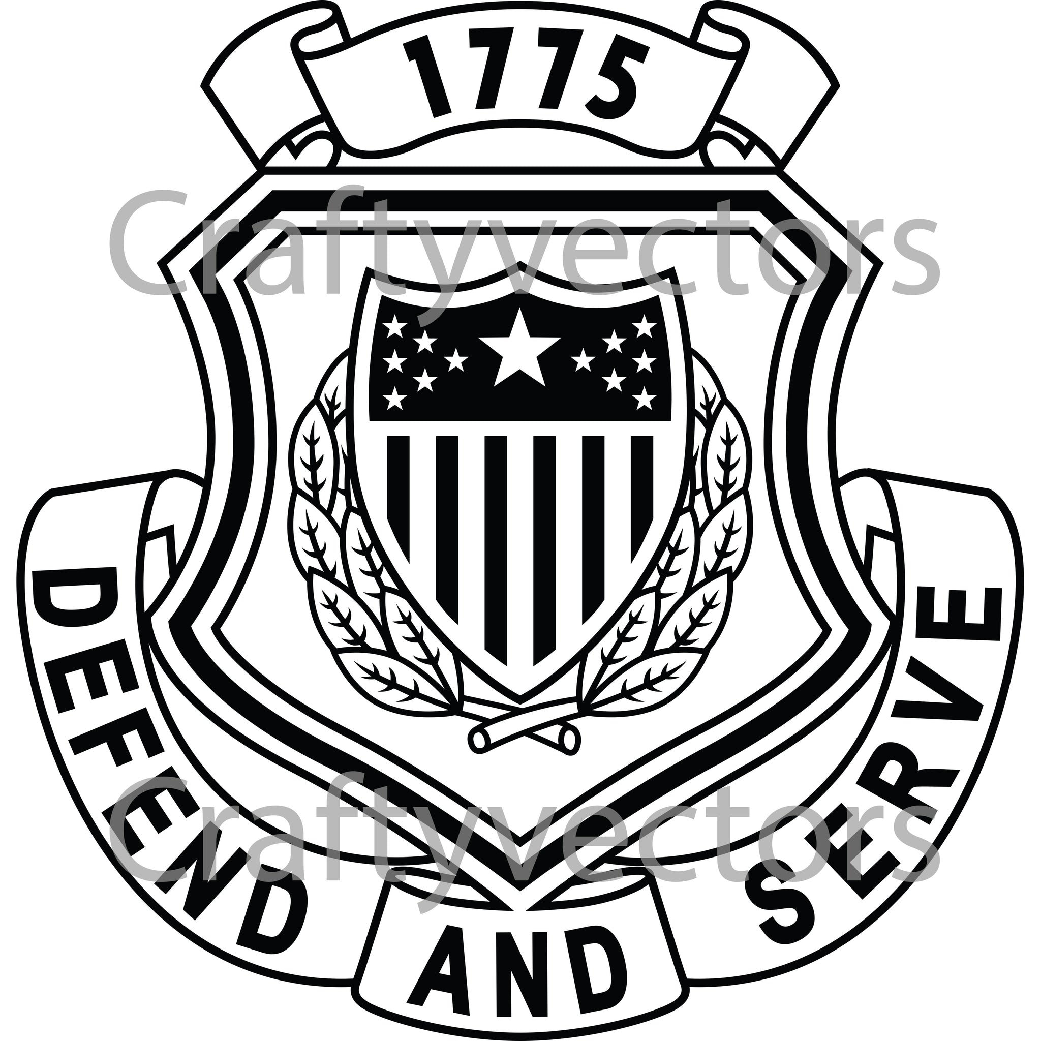 Ag Army Army Adjutant General Corps Badge Vector File – Crafty Vectors