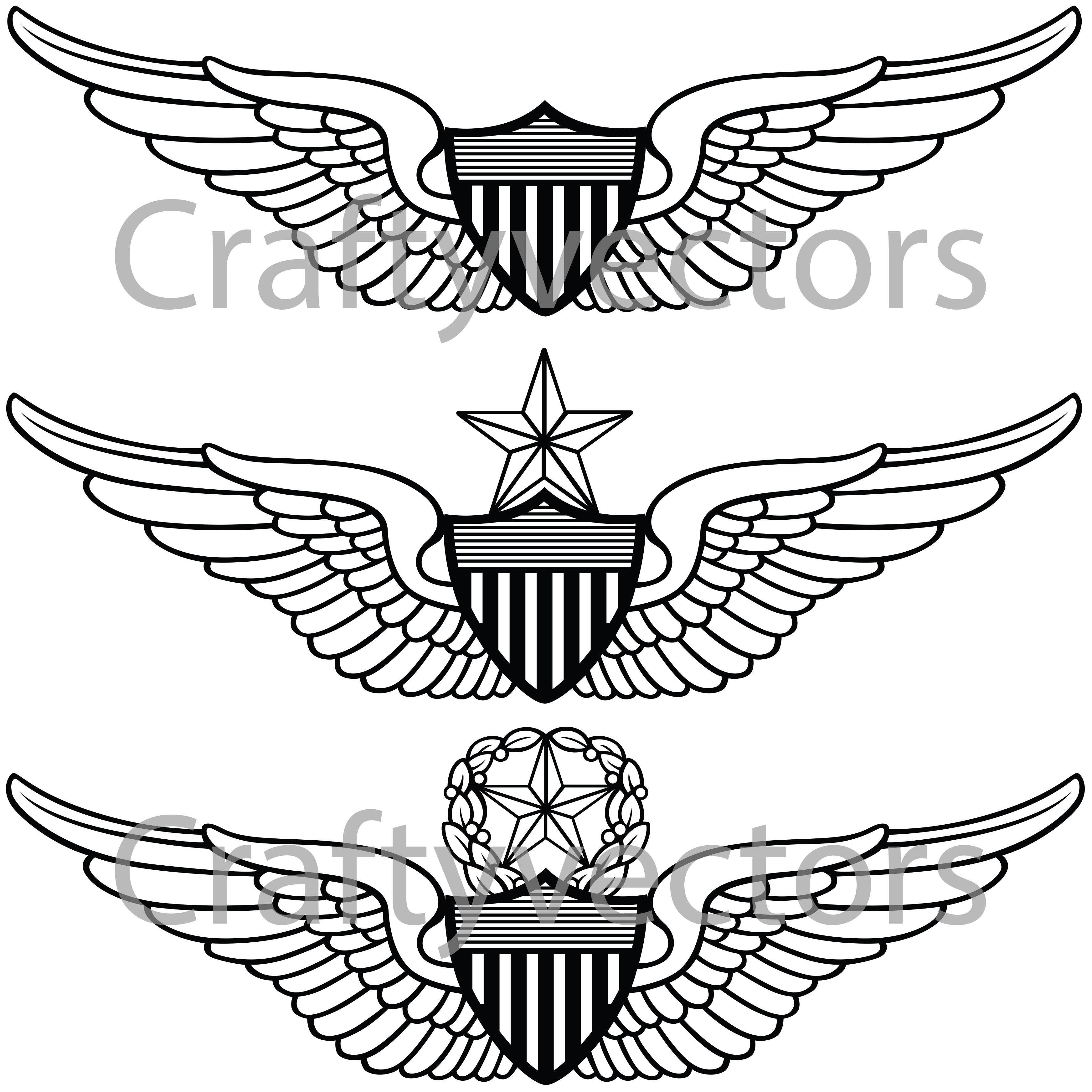 Army Aviation Wings US Army Military Air Force Corps Commanding Pilot