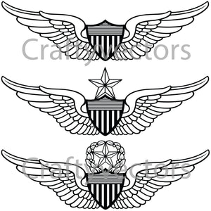 Army Aviator Wings Vector File
