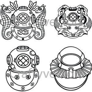 Army Divers Badges Vector File