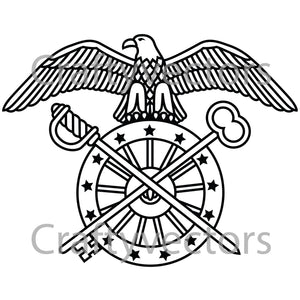 Army Quartermaster Badge Vector File