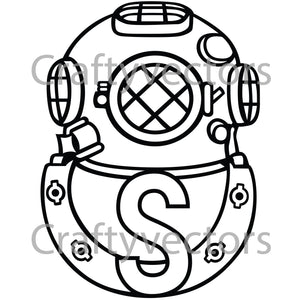 Army Salvage Diver Badge Vector File