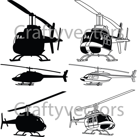 Bell TH-57C Vector File