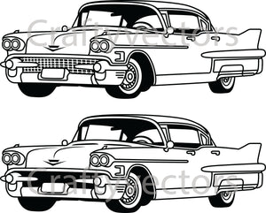Cadillac Fleetwood 1958  Vector