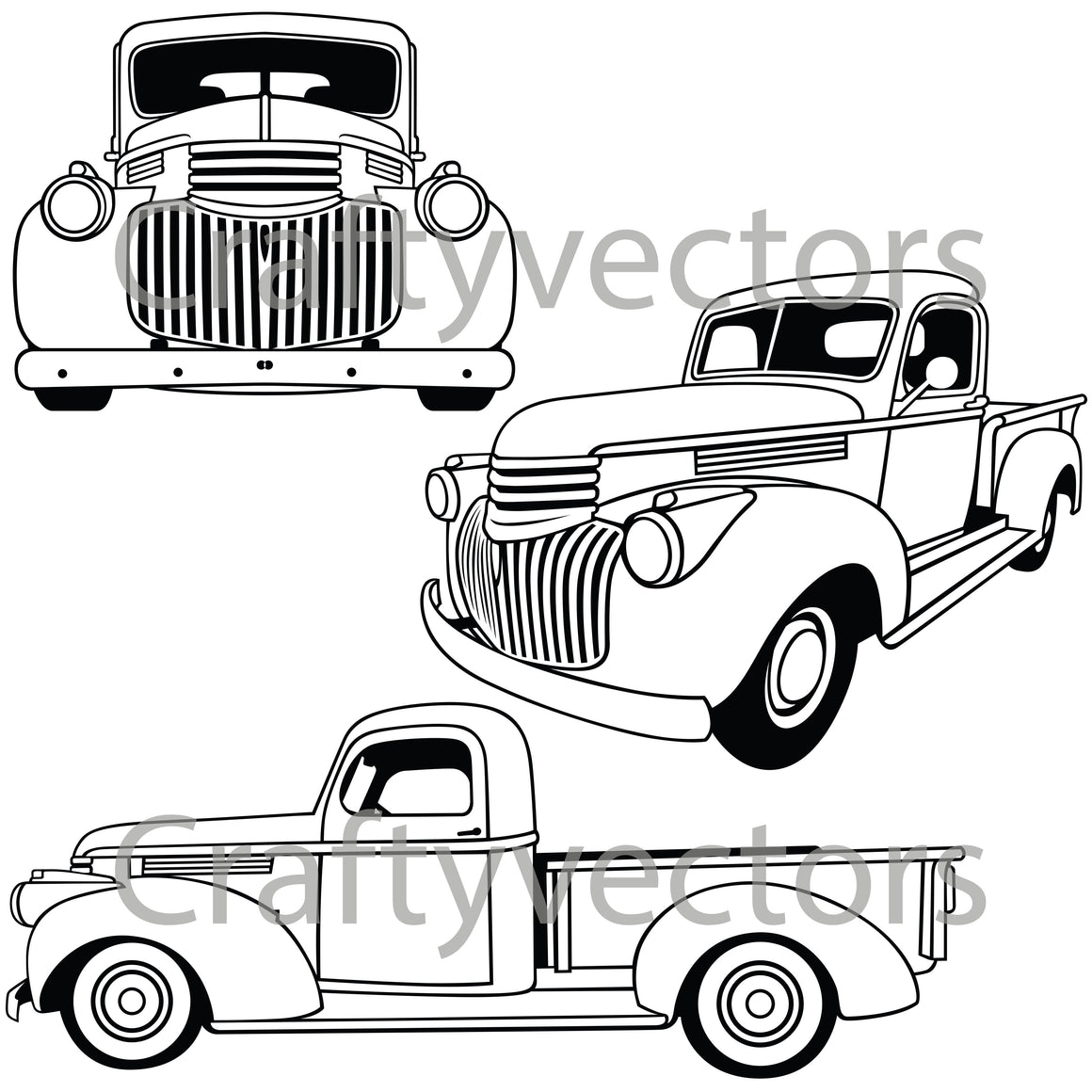 Chevrolet Car Vector Cut Files | SVG, DXF, PNG JPEG & EPS – Crafty Vectors