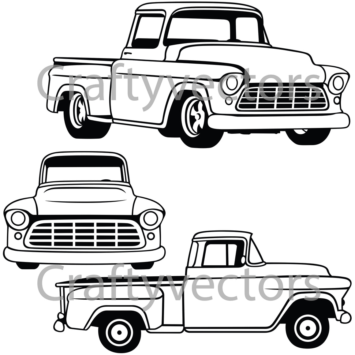 Chevy Ii Vector Chevrolet Car Vector Cut Files | SVG, DXF, PNG JPEG & EPS – Crafty Vectors