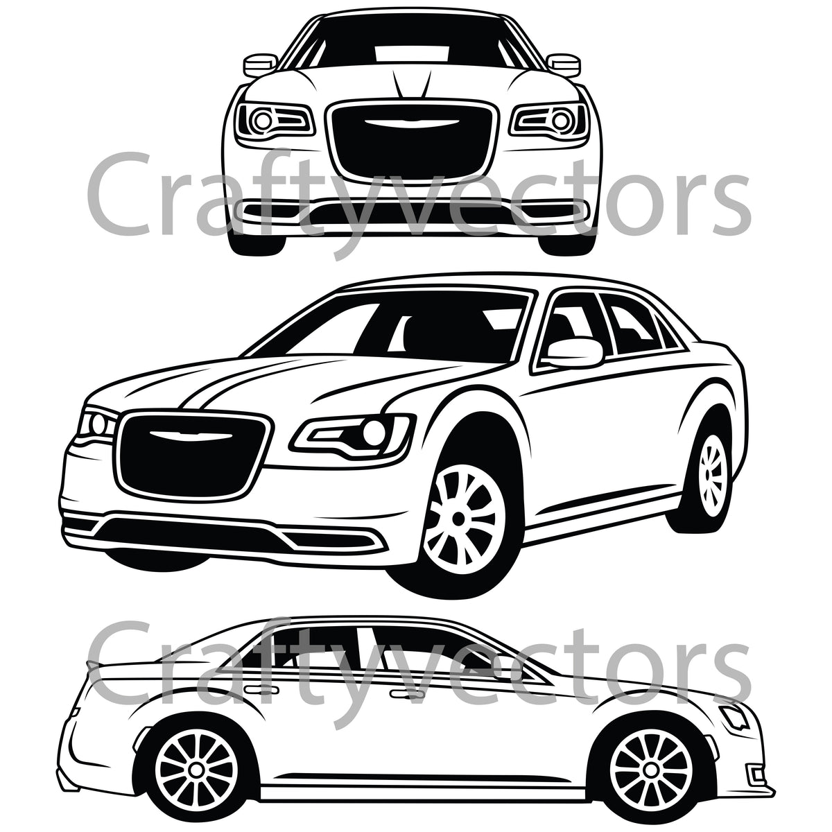 Chrysler 300 Logo Vector