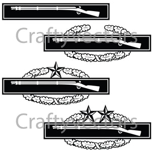 Army Combat Infantry Badge Vector File