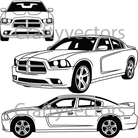 Dodge Charger 2014 Vector