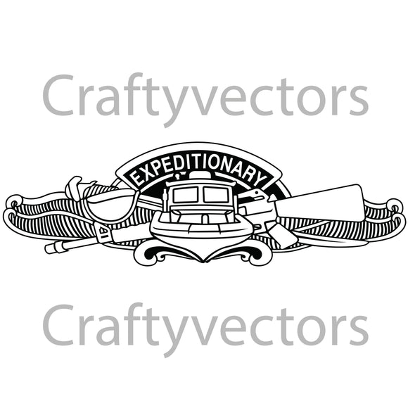 Navy Enlisted Expeditionary Warfare Insignia Vector File