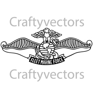 Navy Fleet Marine Force Chaplain Insignia Vector File