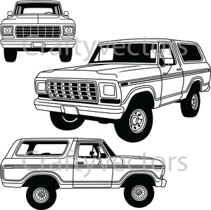 Ford Bronco 1978 Vector