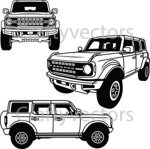 Ford Bronco 2022 Vector