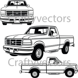 Ford F150 XLT 1995 Vector