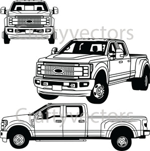 Ford F350 2017 Vector