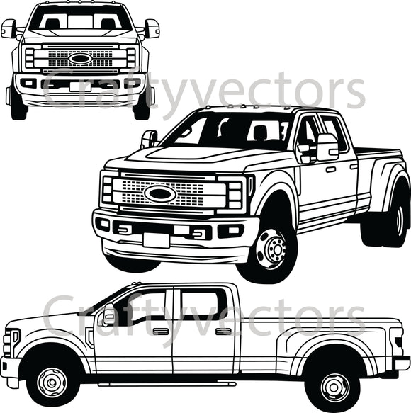 Ford F350 2017 Vector