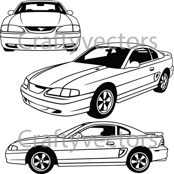Ford Mustang 1994 GT Vector