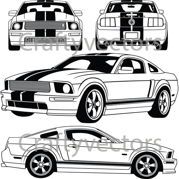 Ford Mustang 2007 GT Vector