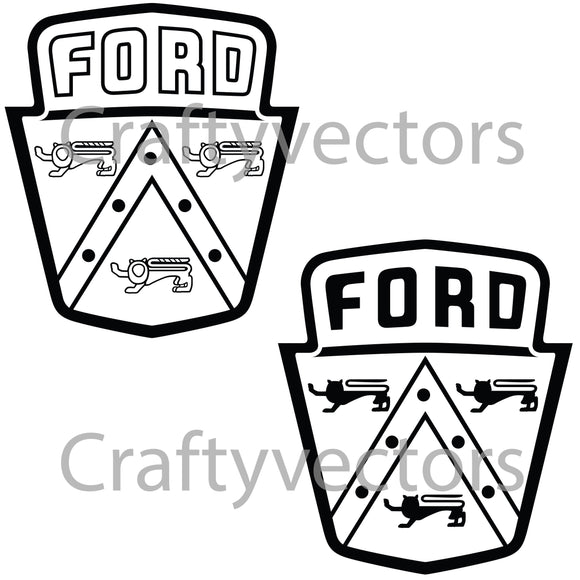 Ford Logo 1950's Vector