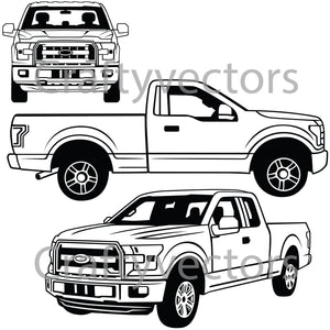 Ford F150 XL 2016 Vector